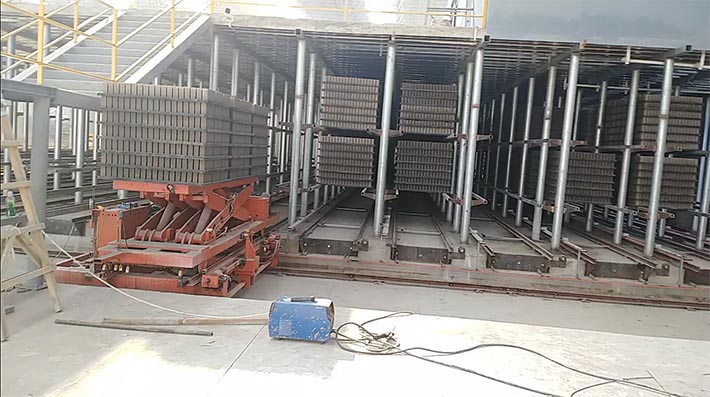 免燒磚軌道窯、免燒磚養(yǎng)護窯